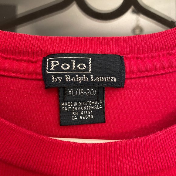 Polo by Ralph Lauren men's red long-sleeved Tee - Picture 2 of 2